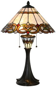 Tiffany asztali lámpa Piros Ø 40x61 cm