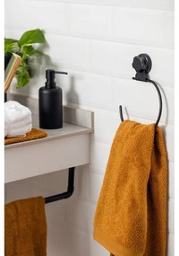 Bestlock Black Belt And Towel Support fekete öntapadós fali kéztörlőtartó - Compactor