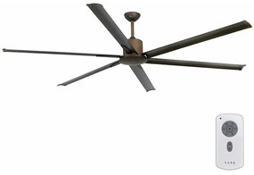 FARO 33462A - Mennyezeti ventilátor ANDROS XL barna á. 213 cm + távirányító