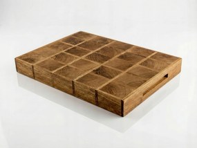 Vágódeszka olajozott tölgyfa 36.5 *26 *4 cm