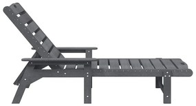 Napozóágy 2 db Világosszürke 162x53x98.5 cm HDPE