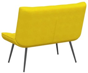 vidaXL sárga bársonypad 110 x 74 x 84 cm