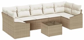 Kerti Kanapé Szett párnával Beige és krém 55 x 55 x 37 cm