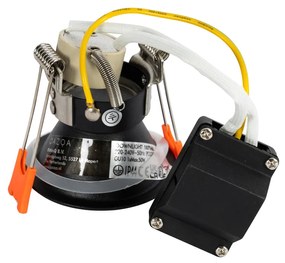 6 db fekete GU10 beépíthető spotlámpa szett 35 mm IP44 - Dept