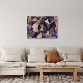 Kép - 3D fa háromszögek (70x50 cm)