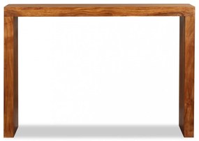 tömör fa konzolasztal mézszínű bevonattal 110 x 40 x 76 cm