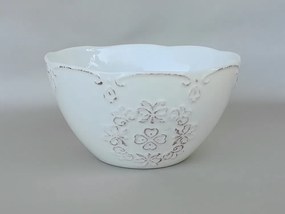 Dombormintás porcelán tálka 13x7cm