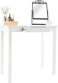 Konzolasztal, fehér, AMYNTAS