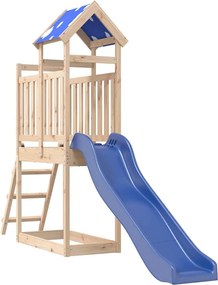 vidaXL tömör fenyőfa kültéri játszószett