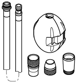 GROHE 48293000 - UNIVERSAL zuhanytömlő 1425 mm, fényes króm
