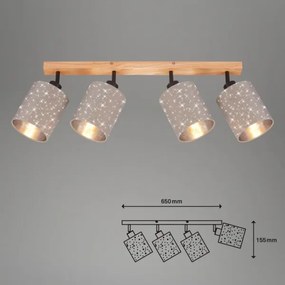 Briloner 2078-041 - Spotlámpa SPOTLIGHT 4xE27/25W/230V bézs