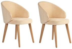 Bentley Beige and Light Oak étkezőszék szett, 2 db