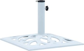 vidaXL fehér öntöttvas napernyőtalp 12 kg 49 cm