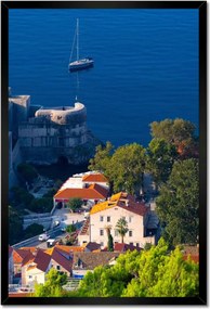 Poszterek keretben 40x60 Kilátás a Dubrovnikra