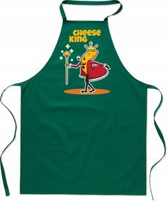 Női Konyhai Kötény férfi karácsonyi pamut nyomott mintás zöld