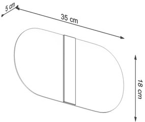 Sollux SL.1004 - Fali lámpa SALIA 2xG9/40W/230V