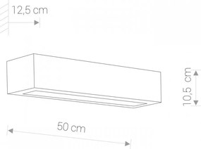 Fali Lámpa Szürke Gipsy Prostokat