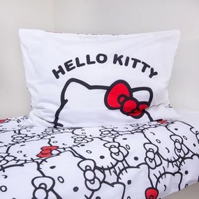Hello Kitty White ágyneműhuzat 135×200cm, 80×80 cm