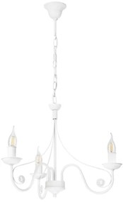 Csillár láncon DONATO 3xE14/40W/230V fehér