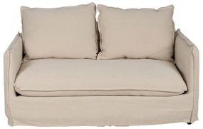 Krémszínű len kanapé 160 cm – Ixia
