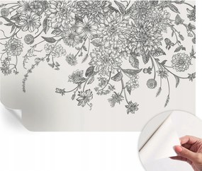 Dekoratív öntapadós fotótapéta Hálószobába Virágmintás 104x70 cm