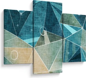 Kép - Türkiz absztrakció (90x60 cm)