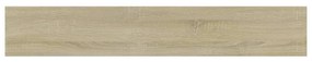 4 db sonoma-tölgy színű forgácslap könyvespolc 60 x 10 x 1,5 cm