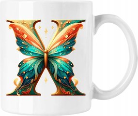 Bögre Betű Pillangó Névre szóló Színes 2 Fehér 330ml