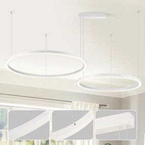 Brilagi - LED dimmelhető kábeles csillár PORTOFINO LED/98W/230V fehér + távirányító