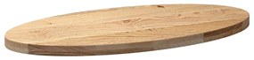 tömör akácfa ovális alakú asztallap 100 x 50 x 4 cm