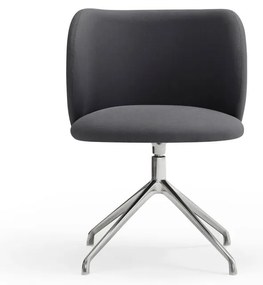 Sötétszürke kárpitozott étkezőfotel Mogi – Teulat