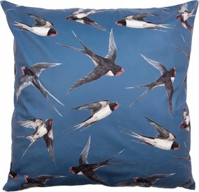 Swallowtail kék-fehér bársony párnahuzat 45x45 cm