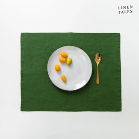 Len tányéralátét 35x45 cm True Green – Linen Tales