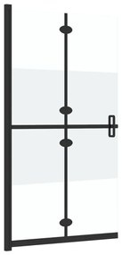 Selyemmatt ESG üveg összecsukható zuhanyfal 70 x 190 cm