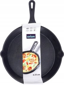 Gázüzemű öntöttvas serpenyő indukciós grill tűzrakóhely sütő tányér 25 cm