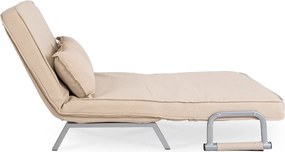 Kétszemélyes dönthető fotel bézs színben BART 2