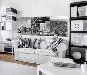 Fotótapéta flizelin Párizs Eiffel-torony Szajna Sacré-Cœur 250x104 +ragasztó