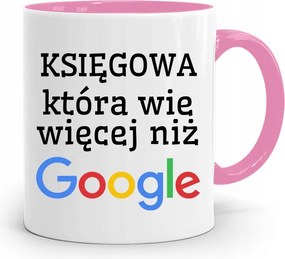 Rózsaszín Bögre Ajándék Könyvelőnek, fényképes nyomattal