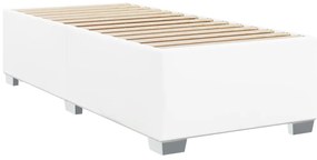 fehér műbőr ágykeret 90x190 cm