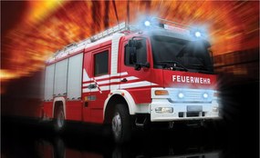 Fotótapéta Piros tűzoltóautó mentőakció sebesség 416x254 +ragasztó