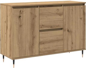 vidaXL Széf fiókkal Artisan tölgy 101,5 x 35 x 70 cm Faanyag