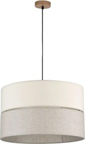 TK LIGHTING 5773 ECO Ernyős Függesztett Lámpa Bézs, Fekete E27 IP20