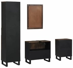 Fürdőszoba bútor szett fiókkal 4 pcs Fehér 38 x 33 x 160 cm