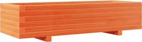 vidaXL viaszbarna tömör fenyőfa kerti virágláda 110x40x26,5 cm