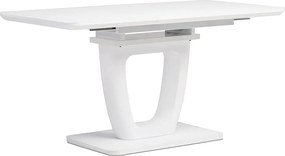 Bővíthető étkezőasztal 110-150x75 cm, MDF, fehér, HT-430 WT