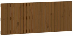 mézbarna tömör fenyőfa fali fejtámla 147 x 3 x 60 cm
