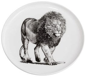 Marini Ferlazzo Lion fehér porcelán tányér, ø 20 cm - Maxwell &amp; Williams
