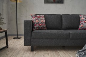 Kétszemélyes kanapé Kale Linen - Antracit