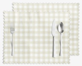 Goldea teflonbevonatú reggeliző alátét - bézs kockás - 2db 30 x 40 cm