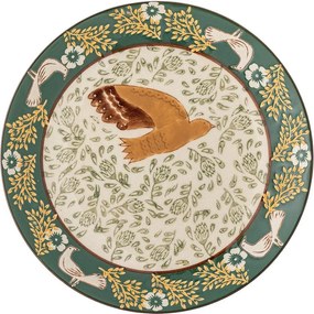 Zöld kőedény desszertes tányér ø 16 cm Hezha – Bloomingville